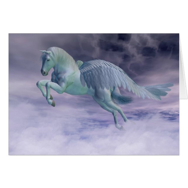 Pegasus Galloping through Storm Clouds (Front Horizontal)