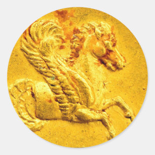 Pegasus Gold Coin Award Stickers
