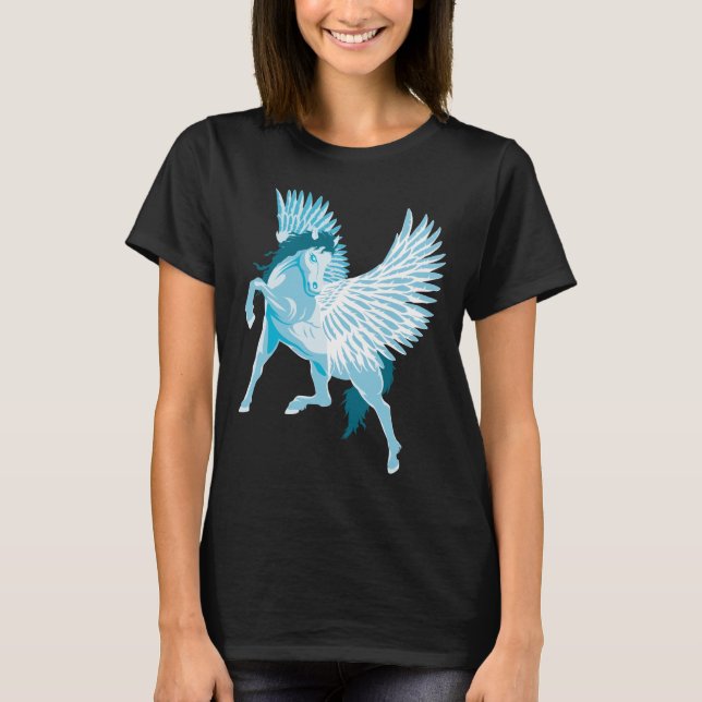 Pegasus Greek Mythology Winged Horse T-Shirt (Front)