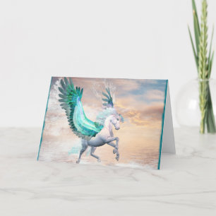 Pegasus Greeting Card & Envelope, You Customise!