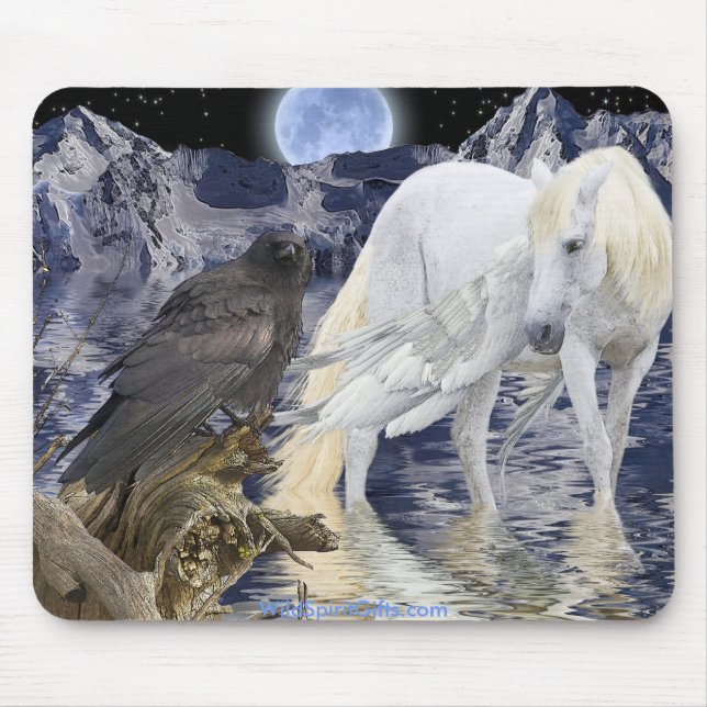 PEGASUS II (& Raven) Fantasy Collection Mouse Mat (Front)