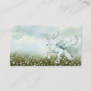 Pegasus in daisies business card