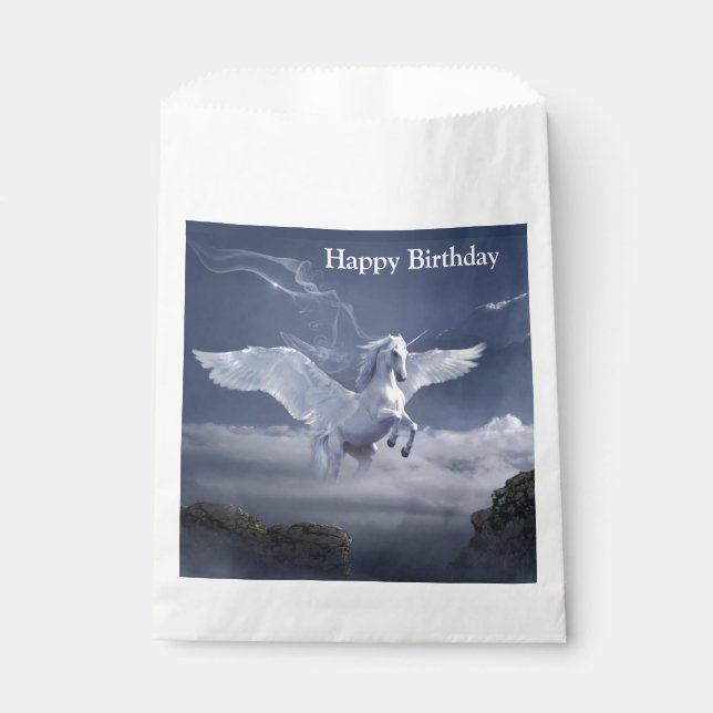 Pegasus in flight   favour bags (Front)
