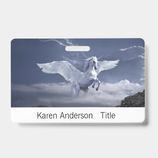 Pegasus in Flight   ID Badge