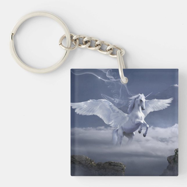 Pegasus in flight       key ring (Front)