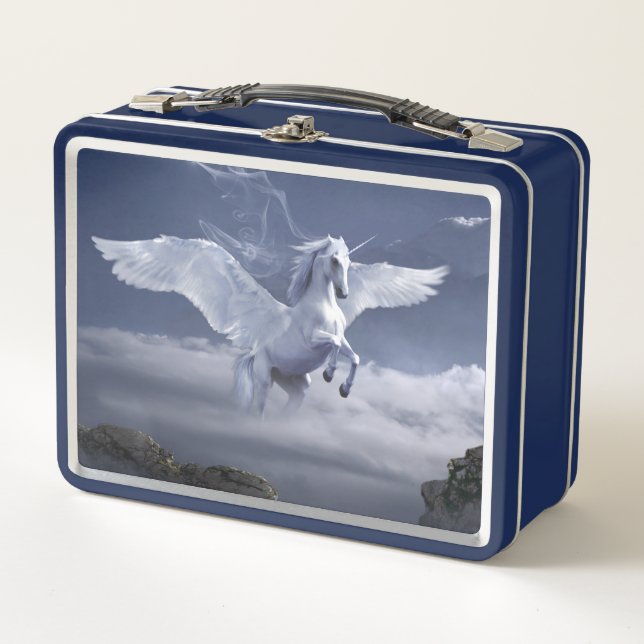 Pegasus in flight       metal lunch box (Front)