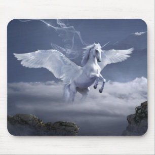 Pegasus in flight mouse mat