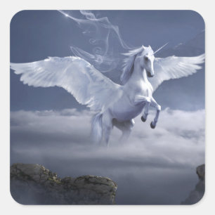 Pegasus in Flight  Square Sticker