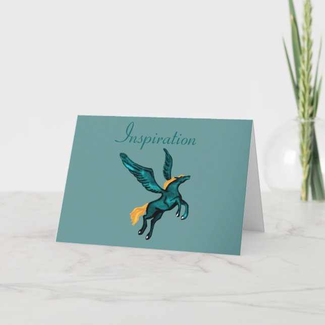 Pegasus (Inspiration) Greetings Card (Front)