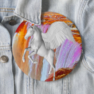 Pegasus Pinback Button