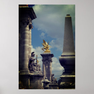Pegasus Pont Alexandre statue sculpture Paris Pont Poster