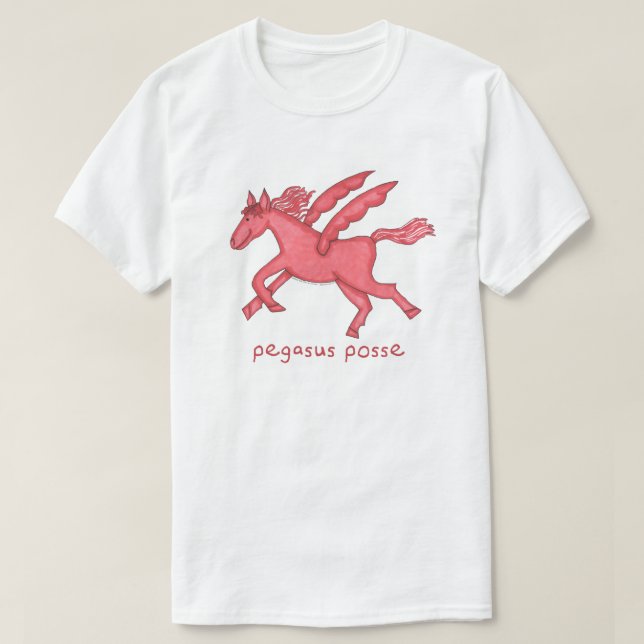 Pegasus Posse (various styles) Men's White T-Shirt (Design Front)