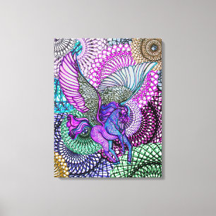Pegasus Purity Canvas Print
