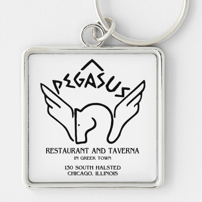 Pegasus Restaurant and Taverna, Chicago, IL Key Ring (Front)