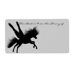Pegasus Silhouette Bookplate