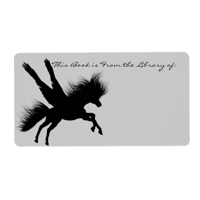 Pegasus Silhouette Bookplate (Front)