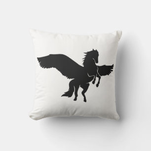 Pegasus silhouette - Choose background colour Cushion
