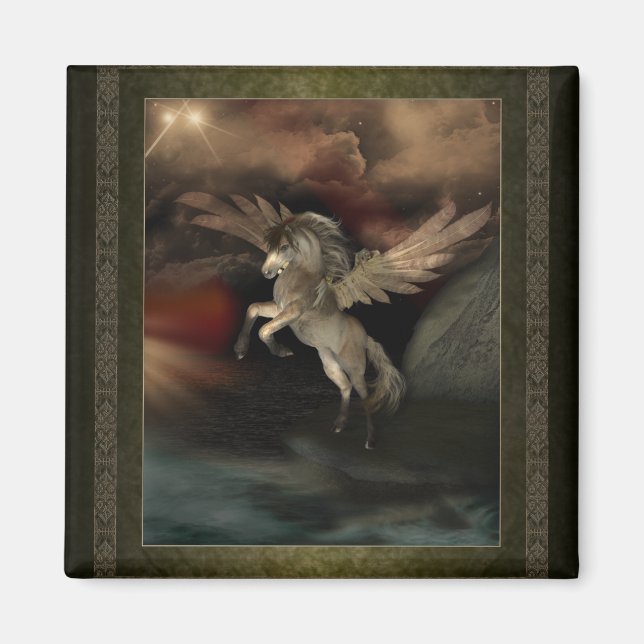 Pegasus Square Magnet (Front)