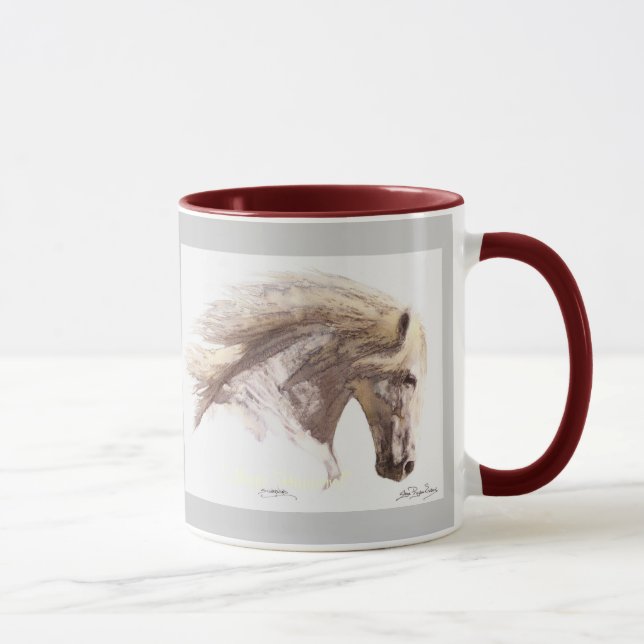 PEGASUS STALLION HORSE Fantasy Art Mug (Right)