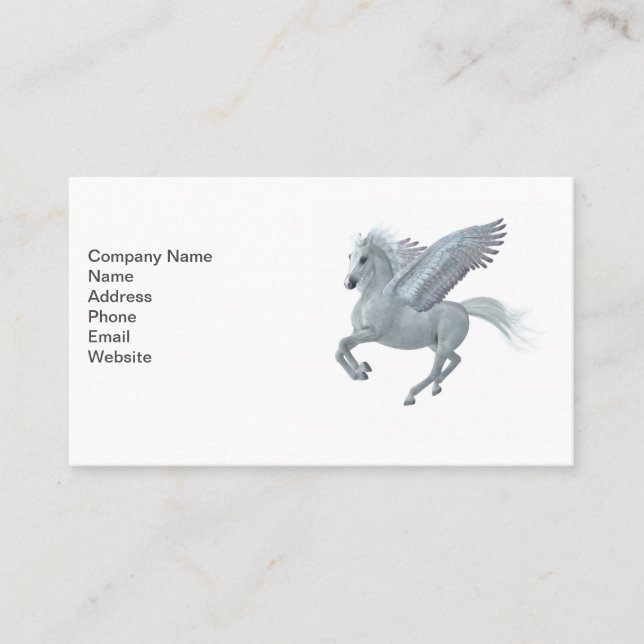 Pegasus Taking Off Business Card (Front)