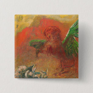 Pegasus Triumphant 15 Cm Square Badge