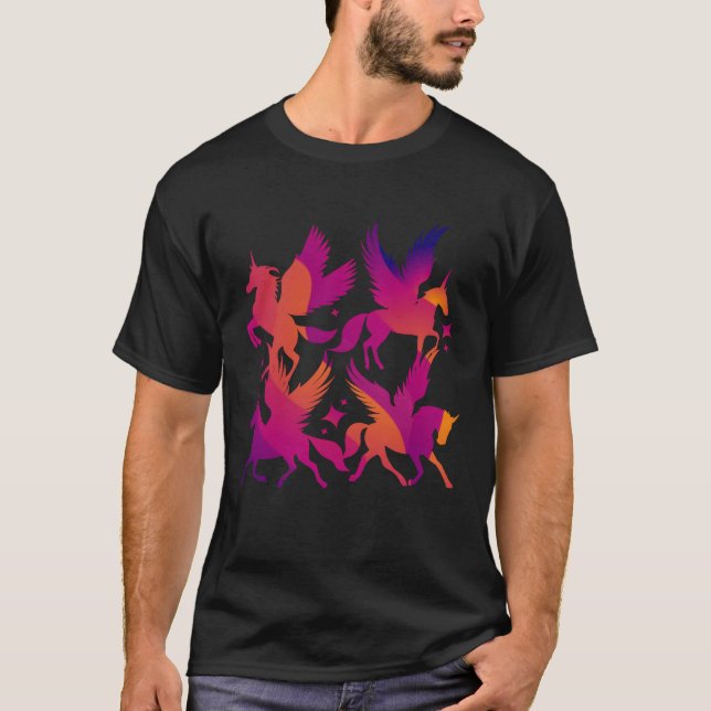 Pegasus Unicorn Children Horse friend T-Shirt (Front)