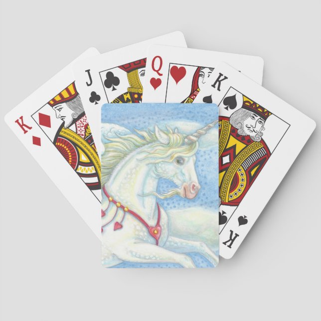 PEGASUS UNICORN Deck Of BICYCLE POKER CARDS Custom (Back)