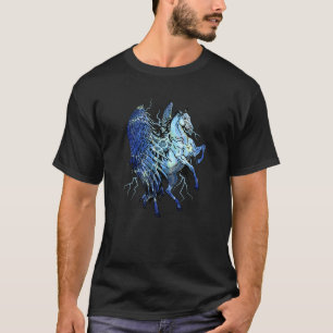 Pegasus Unicorns Horses Lightning Pegasos Girls Ch T-Shirt