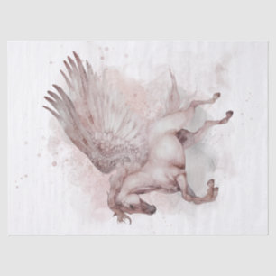 Pegasus Watercolor Decoupage Tissue Paper