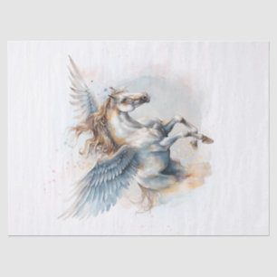 Pegasus Watercolor Decoupage Tissue Paper