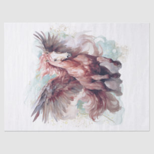 Pegasus Watercolor Decoupage Tissue Paper