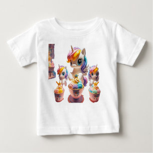 Pegasus Whimsical Ice Cream Baby T-Shirt
