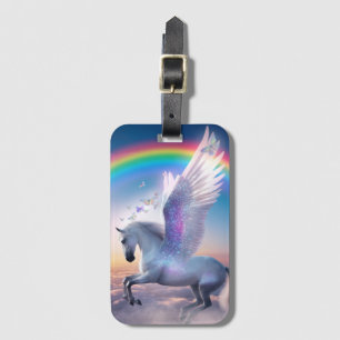 Pegasus with Rainbow Luggage Tag