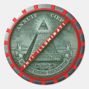 Pegatina Anti Illuminati Classic Round Sticker