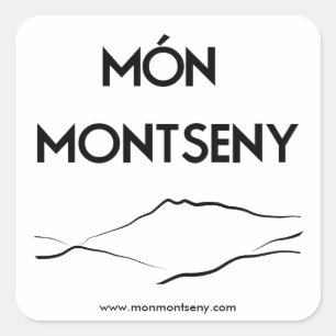 Pegatina mónmontseny square sticker