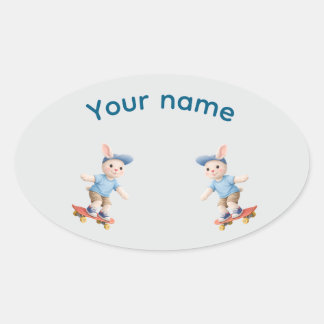 Pegatina Ovalada Sweet Collection Oval Sticker