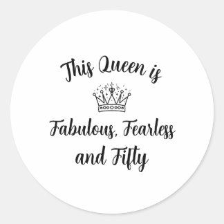 Pegatina Queen Classic Round Sticker