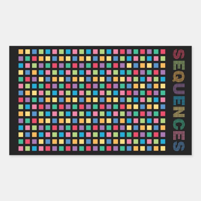 Pegatina Rectangular Sequences Rectangular Sticker (Front)