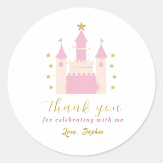 Pegatina Redonda Personalizable - Prin Castle Classic Round Sticker