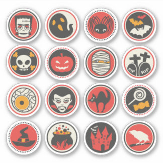 Pegatinas circulares de Halloween Sticker