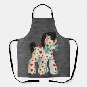 Peggy Ann All Over Grey with Pony Kitchen Apron