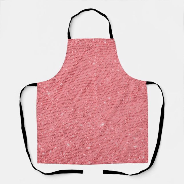 Peggy Ann Pink Kitchen Apron (Front)