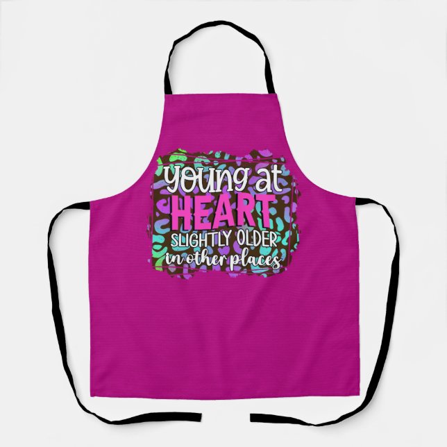 Peggy Ann Pink Young and Old Kitchen Apron (Front)