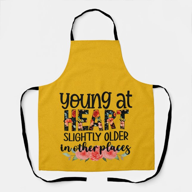 Peggy Ann Yellow Young and Old Kitchen Apron (Front)