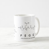 Peggy peptide name mug (Front Right)