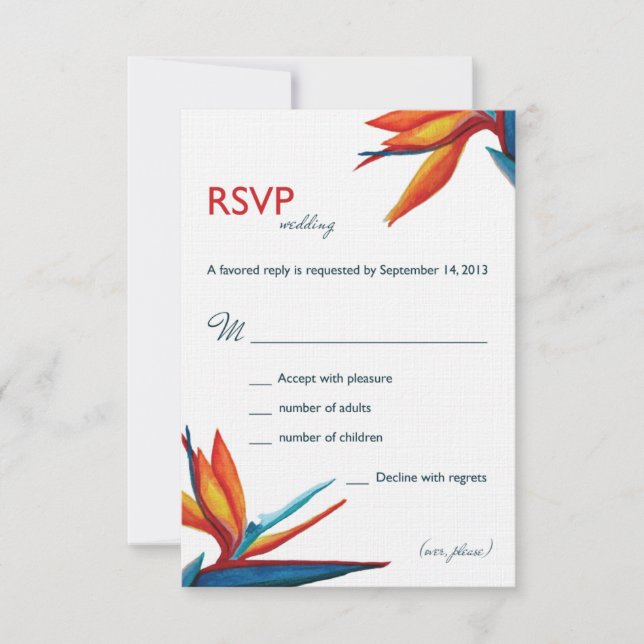 Peggy RSVP 3.5x5 Linen Card (Front)