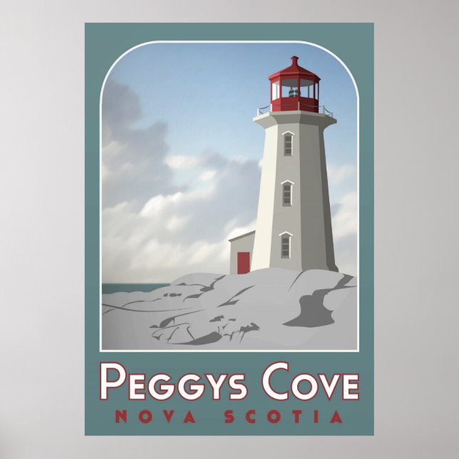 Peggy's Cove Deco Poster (Front)