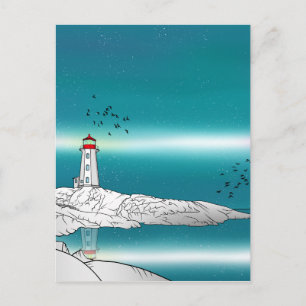 Peggy's Cove Lighthouse Canada Postcard
