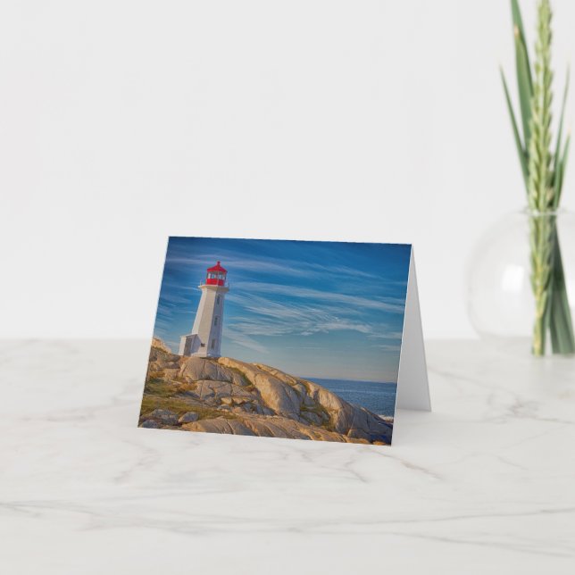Peggy's Cove Lighthouse Card (Front)