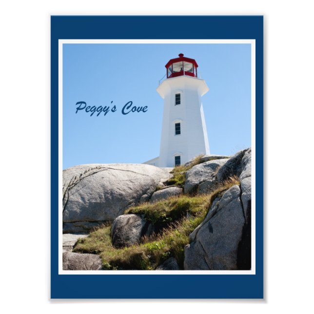 Peggy's Cove Lighthouse (Colour) Photo Print (Front)